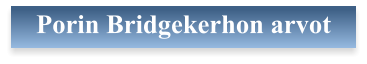 Porin Bridgekerhon arvot